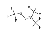 N-trifluoromethylsulfanyl-S,S-bis(trifluoromethyl)sulfilimine结构式