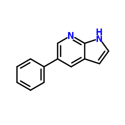 5-苯基-7-氮杂吲哚结构式