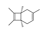 (1S,6R)-1,4,6,7,8-pentamethylbicyclo[4.2.0]octa-3,7-diene Structure