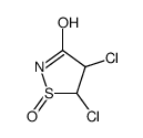 4,5-dichloro-1-oxo-1,2-thiazolidin-3-one结构式
