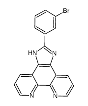 2-(3-bromophenyl)imidazole[4,5f][1,10]phenanthroline结构式