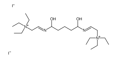 [(2E)-2-[1,5-dihydroxy-5-[(E)-2-(triethylazaniumyl)ethylideneamino]pentyl]iminoethyl]-triethylazanium,diiodide Structure