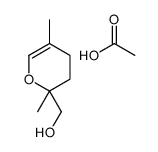 acetic acid,(2,5-dimethyl-3,4-dihydropyran-2-yl)methanol Structure