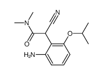 2-(2-Amino-6-isopropoxy-phenyl)-2-cyano-N,N-dimethyl-acetamide结构式