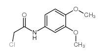 2-氯-N-(3,4-二甲氧基苯基)乙酰胺结构式