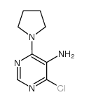 4-氯-6-吡咯烷-1-嘧啶-5-胺结构式