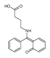 4-[[(6-oxocyclohexa-2,4-dien-1-ylidene)-phenylmethyl]amino]butanoic acid Structure