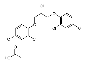 acetic acid,1,3-bis(2,4-dichlorophenoxy)propan-2-ol Structure