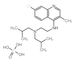 Phosphoric acid compound with N~1~-(7-chloro-3-methyl-4-quinolinyl)-N~2~,N~2~-diisobutyl-1,2-ethanediamine (1:1) structure