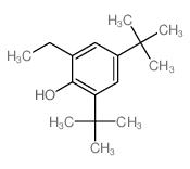 Phenol,2,4-bis(1,1-dimethylethyl)-6-ethyl-结构式