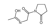 N-[2-oxo-2-(2-oxopyrrolidin-1-yl)ethyl]acetamide Structure