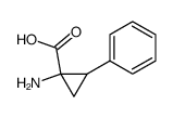 1-amino-2-phenylcyclopropanecarboxylic acid Structure