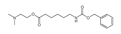 N-benzyloxycarbonyl-6-aminocaproic acid (2-dimethylaminoethyl)-ester结构式