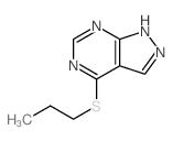 1H-Pyrazolo[3,4-d]pyrimidine,4-(propylthio)- Structure