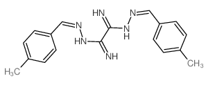 N1,N2-bis[(4-methylphenyl)methylideneamino]ethanediimidamide结构式