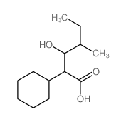 2-cyclohexyl-3-hydroxy-4-methyl-hexanoic acid Structure