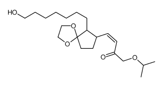 3-Buten-2-one, 4-6-(7-hydroxyheptyl)-1,4-dioxaspiro4.4non-7-yl-1-(1-methylethoxy)-结构式