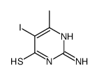 2-Amino-4-methyl-5-iodo-6-pyrimidinethiol结构式