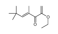 2-ethoxy-4,6,6-trimethylhepta-1,4-dien-3-one结构式