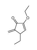 2-ethoxy-4-ethyl-5-methylidenecyclopent-2-en-1-one结构式