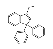 1,1-Diphenyl-3-ethyl-inden Structure
