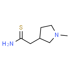 3-Pyrrolidineethanethioamide,1-methyl-(9CI)结构式