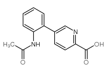 5-(4-CYANOPHENYL)PICOLINIC ACID Structure