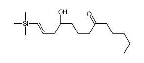 (10S)-10-hydroxy-13-trimethylsilyltridec-12-en-6-one结构式