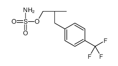 [(2S)-2-methyl-3-[4-(trifluoromethyl)phenyl]propyl] sulfamate结构式