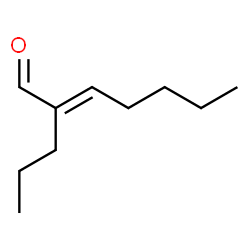 (E)-2-propylhept-2-enal structure