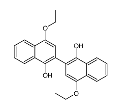 4-ethoxy-2-(4-ethoxy-1-hydroxynaphthalen-2-yl)naphthalen-1-ol结构式