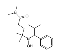 4-[Hydroxy-(2-methyl-1-phenyl-propyl)-amino]-4-methyl-pentanoic acid dimethylamide Structure