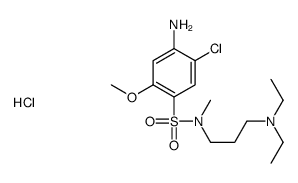 4-amino-5-chloro-N-[3-(diethylamino)propyl]-2-methoxy-N-methylbenzenesulfonamide,hydrochloride Structure