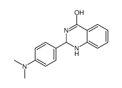 2-[4-(dimethylamino)phenyl]-2,3-dihydro-1H-quinazolin-4-one结构式