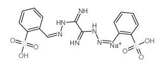 Ethanediimidic acid,1,2-bis[2-[(2-sulfophenyl)methylene]hydrazide], sodium salt (1:2)结构式