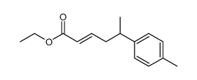 ethyl 5-(p-methylphenyl)hex-2-enoate结构式