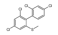 1,5-dichloro-2-(2,4-dichlorophenyl)-3-methylsulfanylbenzene Structure