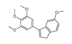 5-methoxy-3-(3,4,5-trimethoxyphenyl)-1H-indene结构式