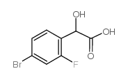 4-BROMO-2-FLUOROMANDELICACID Structure