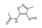 N-(3-methyl-4-nitroso-isothiazol-5-yl)-acetamide Structure