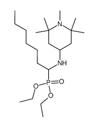 [1-(1,2,2,6,6-Pentamethyl-piperidin-4-ylamino)-heptyl]-phosphonic acid diethyl ester Structure