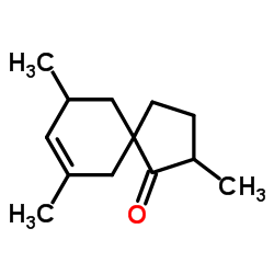 Spiro[4.5]dec-7-en-1-one, 2,7,9-trimethyl- (9CI)结构式