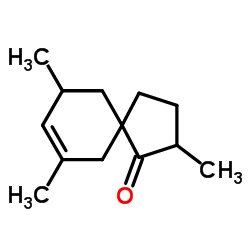 Spiro[4.5]dec-7-en-1-one, 2,7,9-trimethyl- (9CI) Structure