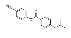 (4-cyanophenyl) 4-(2-methylbutyl)benzoate Structure