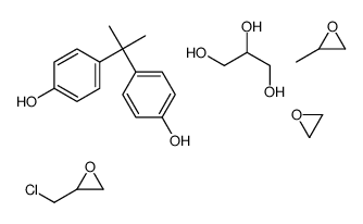2-(chloromethyl)oxirane,4-[2-(4-hydroxyphenyl)propan-2-yl]phenol,2-methyloxirane,oxirane,propane-1,2,3-triol Structure