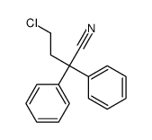 4-Chloro-2,2-diphenylbutanenitrile结构式