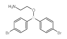 Borinic acid,bis(4-bromophenyl)-, 2-aminoethyl ester (9CI) Structure