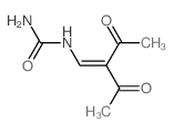 (2-acetyl-3-oxo-but-1-enyl)urea structure