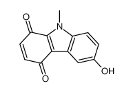 6-Hydroxy-9-methyl-1,4-carbazolchinon Structure