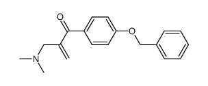 1-[4-(benzyloxy)phenyl]-2-[(dimethylamino)methyl]prop-2-en-1-one结构式